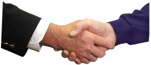 Business handshake