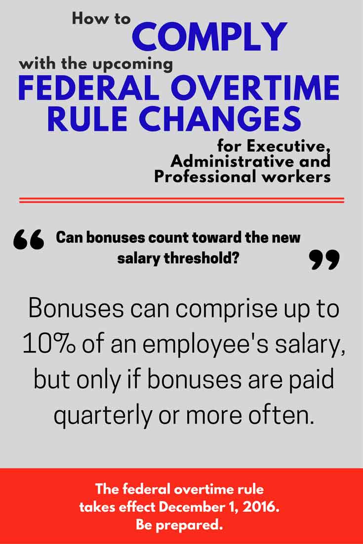 overtime rule - bonus pay