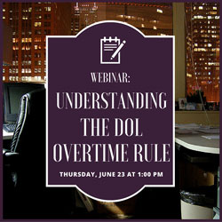 DOL overtime rule webinar