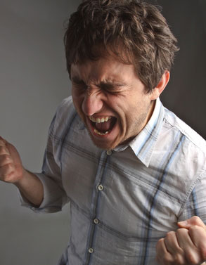 Frustrated man